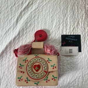 Betsey Johnson Cherry on Top Phone Bag New with tags